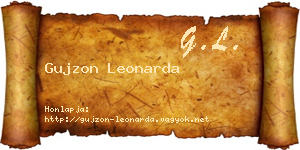 Gujzon Leonarda névjegykártya